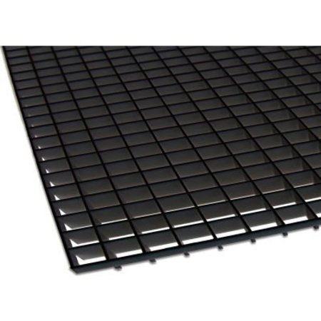 American Louver/Plasticade American Louver Eggcrate Panel, Plastic, Black, PK2 TC-24-2448BK-2PK